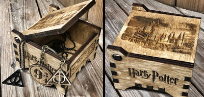 Harry Potter scrigno, InciSo, cofanetto personalizzato con incisione del nome