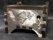 Game of Thrones carillon o scrigno. InciSo al laser