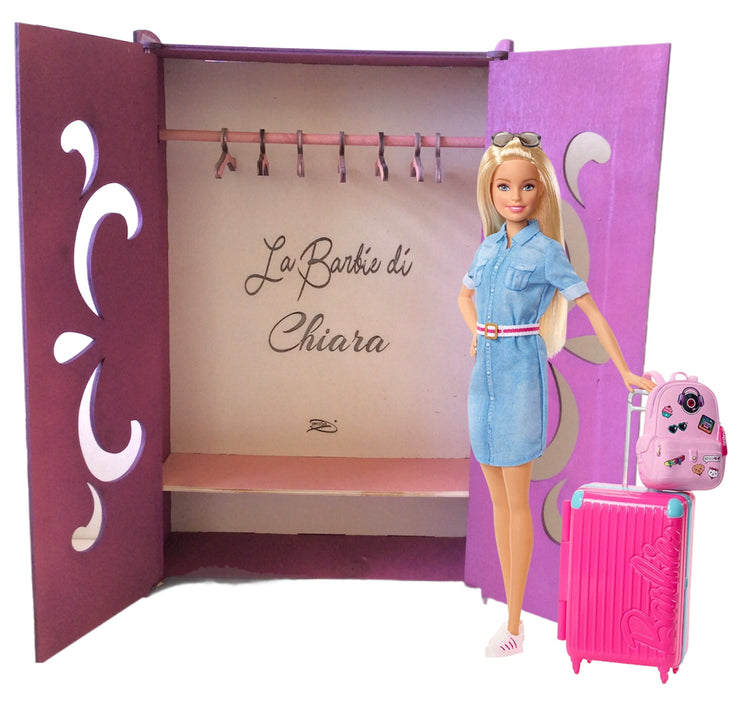L'armadio di Barbie, personalizzato. – InciSoLaser