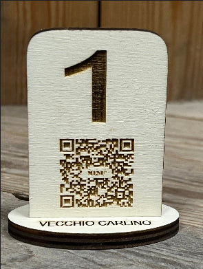 Numeri tavoli con QR menù - Stampa 3D Rossano