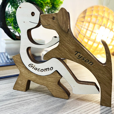 Statuetta padrone cane - gatto, InciSo, personalizzato al laser, pet, idea regalo, 4 zampe